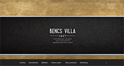 Desktop Screenshot of bencsvilla.hu