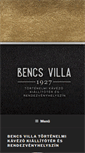 Mobile Screenshot of bencsvilla.hu